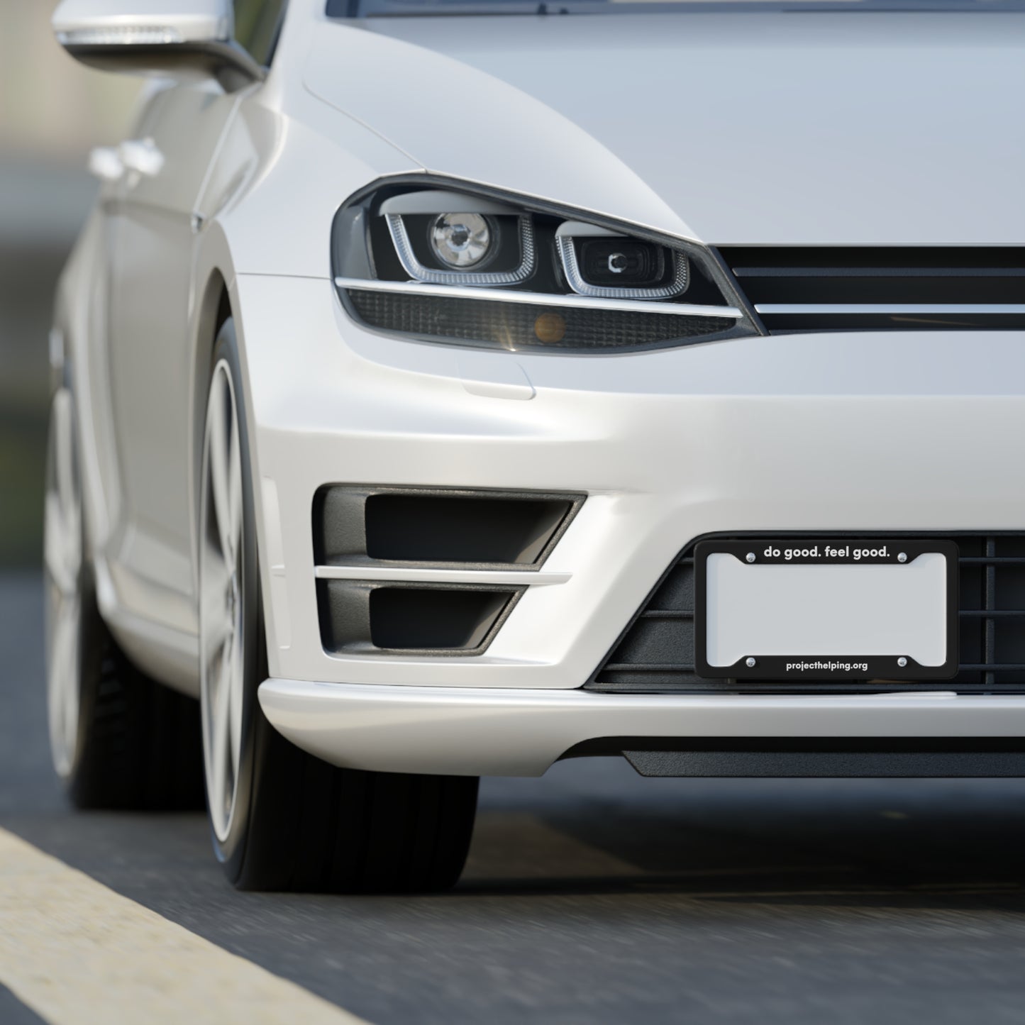 do good. feel good. License Plate Frame
