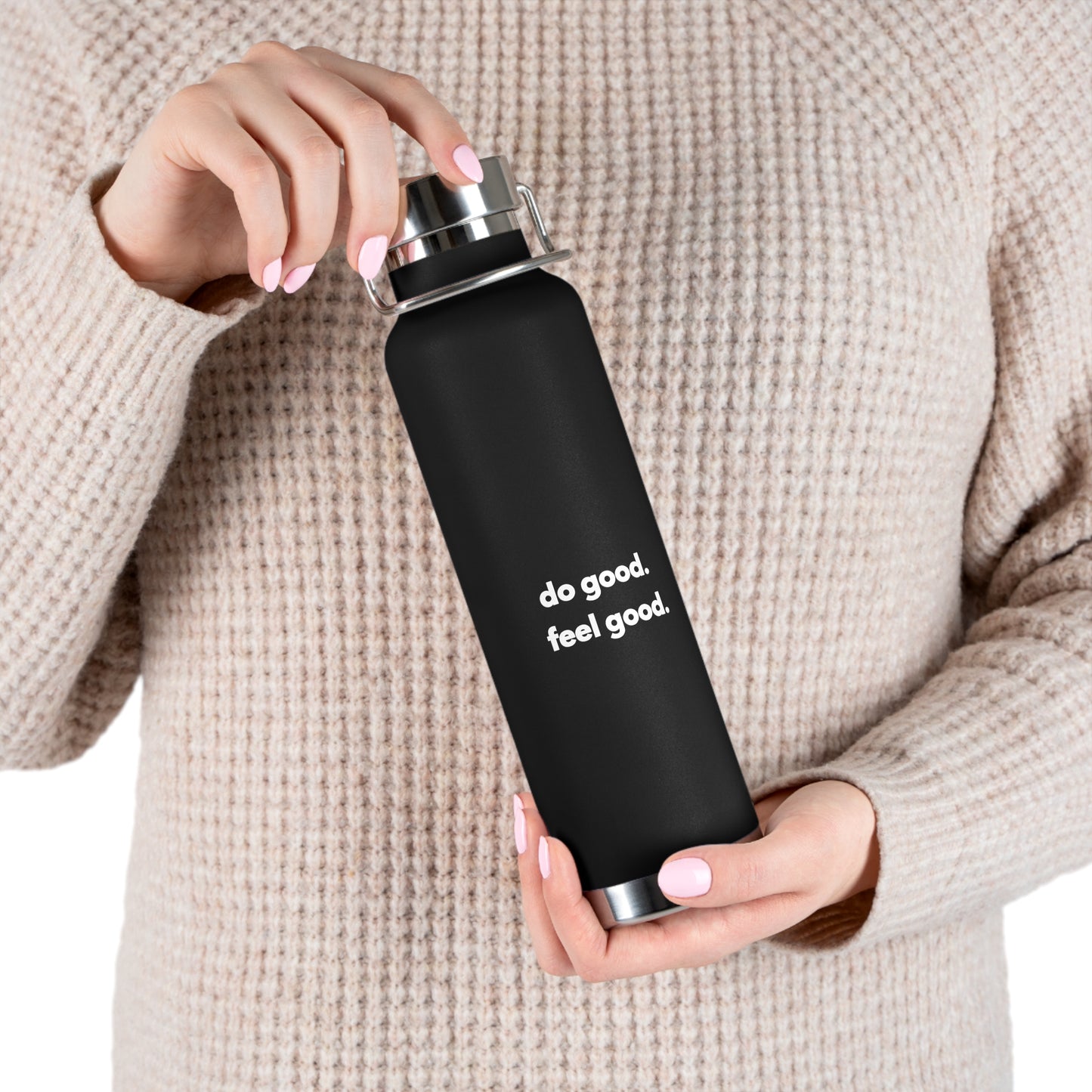 do good. feel good. Copper Vacuum Insulated Bottle, 22oz