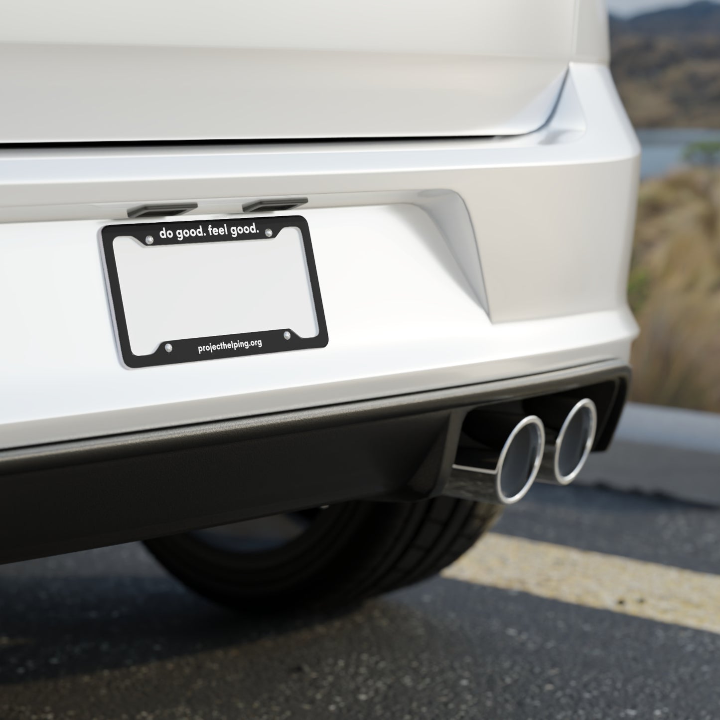 do good. feel good. License Plate Frame