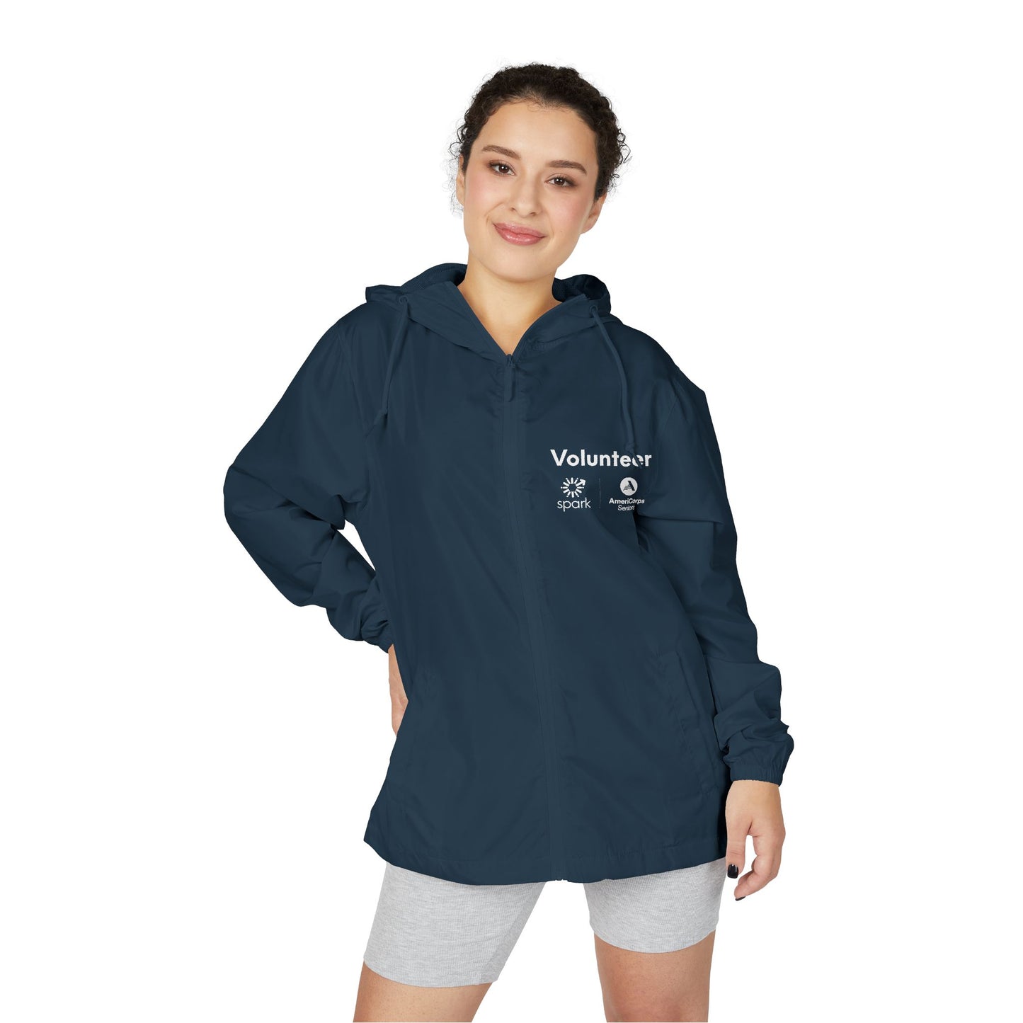 Volunteer Windbreaker Jacket - AmeriCorps Seniors + Spark