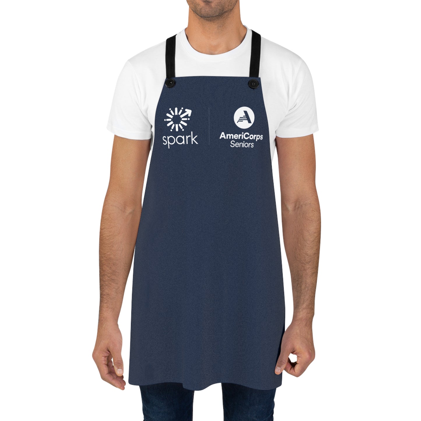 Navy Blue AmeriCorps Seniors + Spark Apron