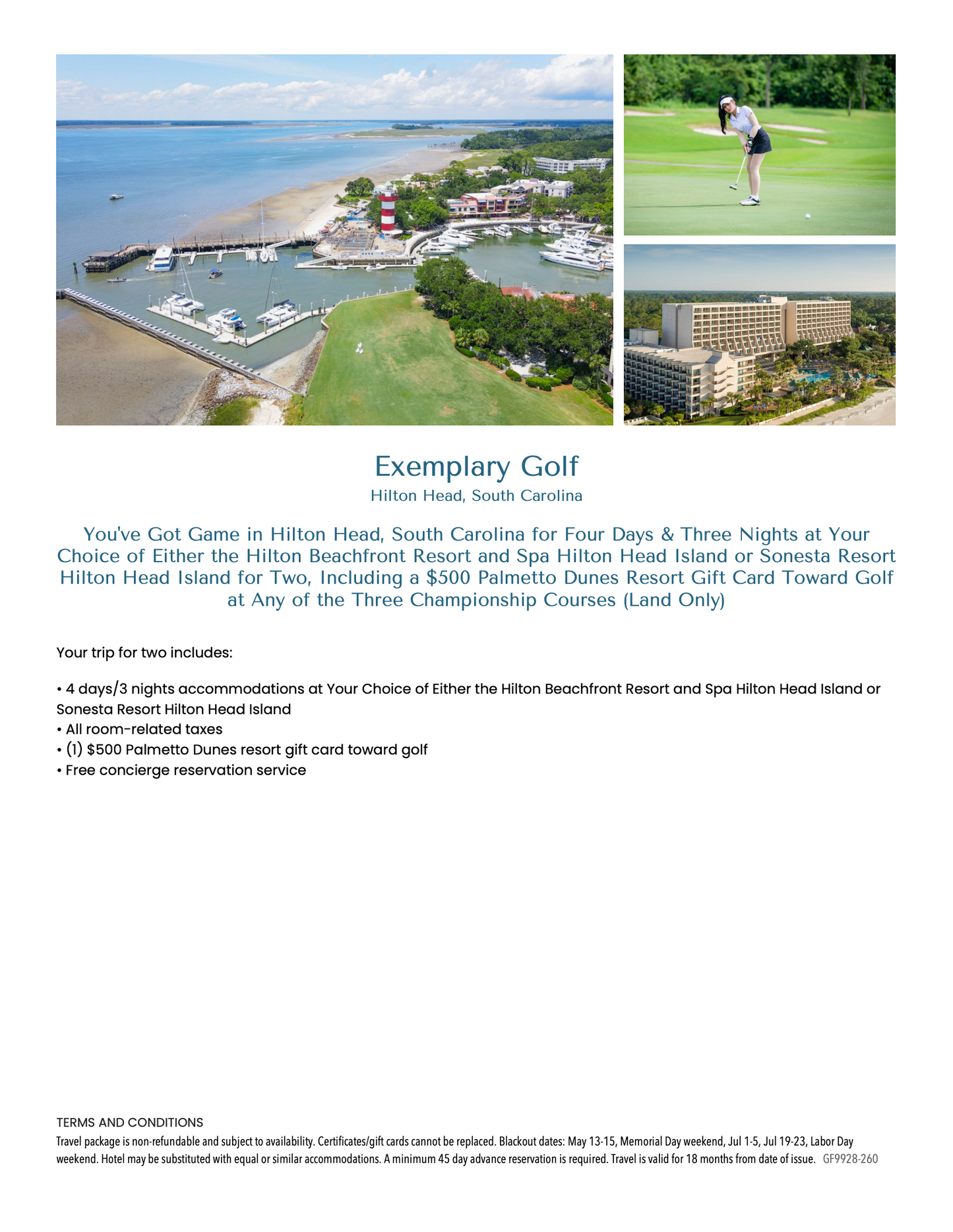 Exemplary Golf [Hilton Head, SC - 4 days/3 nights]